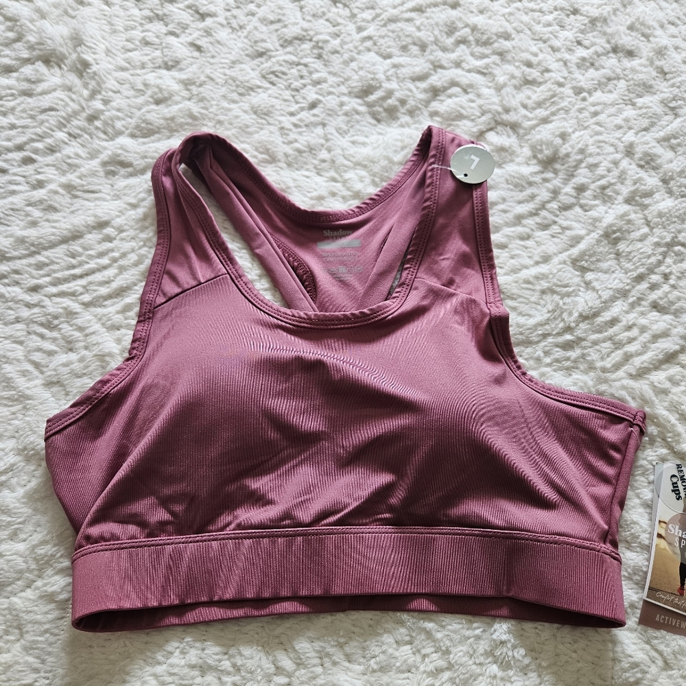 Shadow sport  Heather rose  blush sports bra